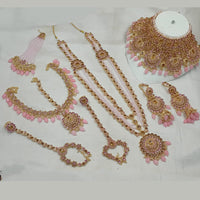 NAFJ Gold Plated Austrian Stone Bridal Set