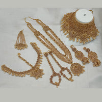 NAFJ Gold Plated Austrian Stone Bridal Set