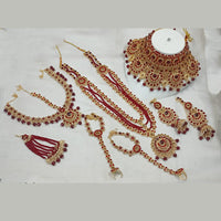 NAFJ Gold Plated Austrian Stone Bridal Set