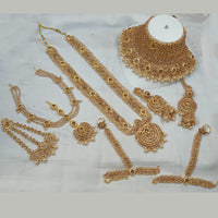 NAFJ Gold Plated Austrian Stone Bridal Set