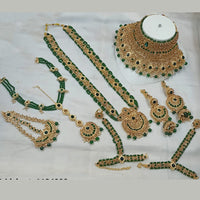 NAFJ Gold Plated Austrian Stone Bridal Set