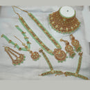 NAFJ Gold Plated Austrian Stone Bridal Set