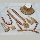 NAFJ Gold Plated Austrian Stone Bridal Set