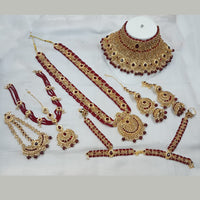 NAFJ Gold Plated Austrian Stone Bridal Set
