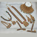 NAFJ Gold Plated Austrian Stone Bridal Set