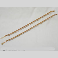 NAFJ Gold Plated Pearl Stylish and Classic Indian Jewelry for Ethnic Wear Kanchain