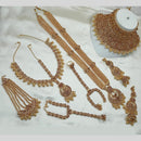 NAFJ Gold Plated Embellished with Beads & Austrian Sparkle Dulhan Dream Set
