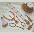 NAFJ Gold Plated Embellished with Beads & Austrian Sparkle Dulhan Dream Set