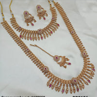 NAFJ Gold Plated Pota Stone Necklace Combo