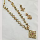NAFJ Gold Plated Crystal Stone Necklace Set