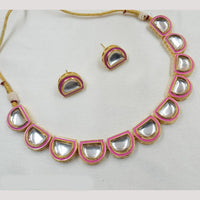 NAFJ Gold Plated Kundan Necklace Set