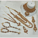 NAFJ Gold Plated Crystal Stone Bridal Set