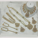 NAFJ Gold Plated Crystal Stone Bridal Set