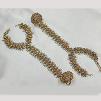 NAFJ Gold Plated Crystal Stone Hand Harness