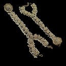 NAFJ Gold Plated Crystal Stone Hand Harness