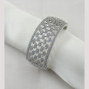 NAFJ Silver Plated American Diamond Openable Bracelet