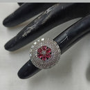 NAFJ Luxury American Daimonds Ring Ideal for Bridal & Festive Occasions