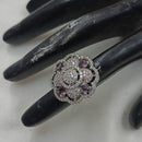 NAFJ Luxury American Daimonds Ring Ideal for Bridal & Festive Occasions