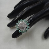 NAFJ Glamorous American Daimonds Ring Statement Jewelry for Women