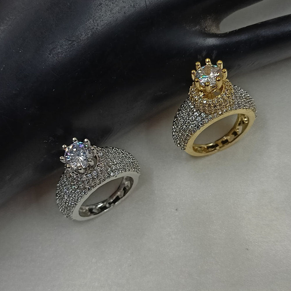 NAFJ Stylish American Diamond Ring Fashion-Forward Accessory
