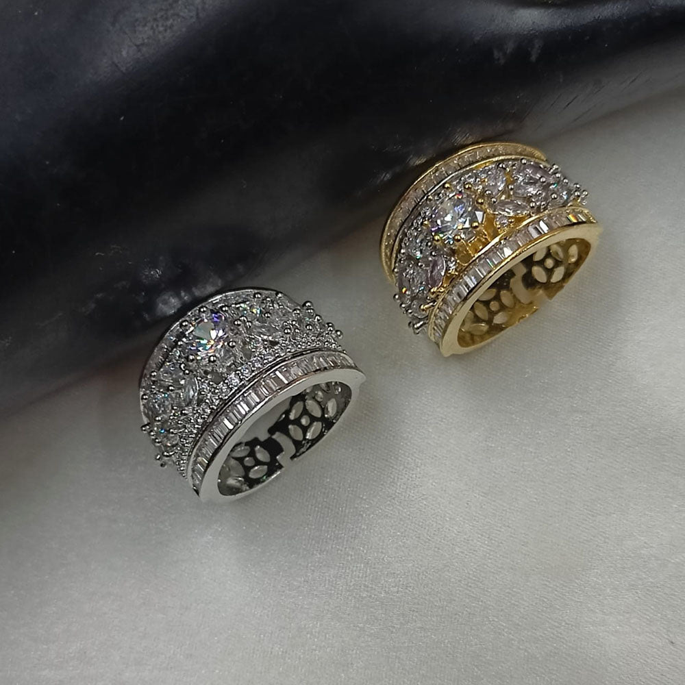 NAFJ Stylish American Diamond Ring Fashion-Forward Accessory