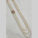 NAFJ Graceful Glam Gold Plated Crystals & Beads Long Necklace