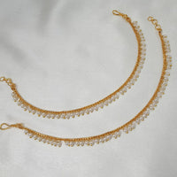NAFJ Gold Plated Pearl Stylish and Classic Indian Jewelry for Ethnic Wear Kanchain
