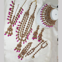 NAFJ Gold Plated Austrian Stone Bridal Set