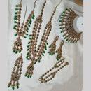 NAFJ Gold Plated Austrian Stone Bridal Set