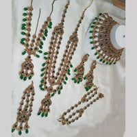 NAFJ Gold Plated Austrian Stone Bridal Set