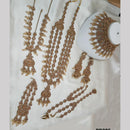 NAFJ Gold Plated Austrian Stone Bridal Set