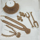 NAFJ Gold Plated Crystal Stone Bridal Set