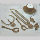 NAFJ Gold Plated Crystal Stone Bridal Set