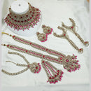 NAFJ Gold Plated Crystal Stone Bridal Set