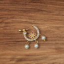 NAFJ Gold Plated Austrian Stone Nose Ring