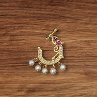 NAFJ Gold Plated Austrian Stone Nose Ring