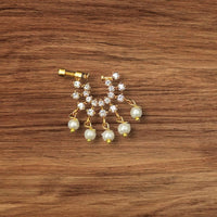 NAFJ Gold Plated Austrian Stone Nose Ring