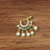 NAFJ Gold Plated Austrian Stone Nose Ring