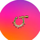 NAFJ Gold Plated Austrian Stone Nose Ring
