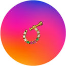 NAFJ Gold Plated Austrian Stone Nose Ring