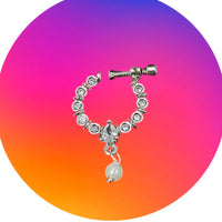 NAFJ Silver Plated Austrian Stone Nose Ring