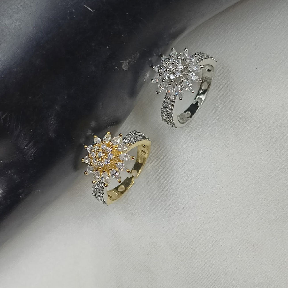 NAFJ Gold \ Silver Plated American Diamond Rings (1 Piece Only)