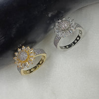 NAFJ Gold \ Silver Plated American Diamond Rings (1 Piece Only)