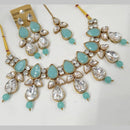 NAFJ Gold Plated Crystal And Austrian Stone Beads Necklace Set