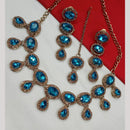 NAFJ Gold Plated Crystal And Austrian Stone Necklace Set