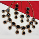 NAFJ Gold Plated Crystal And Austrian Stone Necklace Set