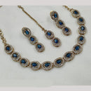 NAFJ Gold Plated Crystal And Austrian Stone Necklace Set