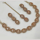 NAFJ Gold Plated Crystal And Austrian Stone Necklace Set