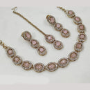 NAFJ Gold Plated Crystal And Austrian Stone Necklace Set