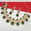 NAFJ Gold Plated Crystal And Austrian Beads Necklace Set